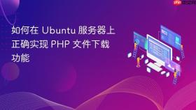 如何在 Ubuntu 服务器上正确实现 PHP 文件下载功能