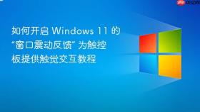 如何开启 windows 11 的“窗口震动反馈” 为触控板提供触觉交互教程