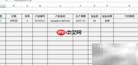 产品终检统计表设计指南