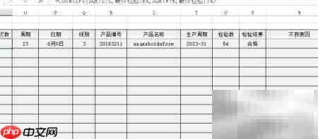 产品终检统计表设计指南