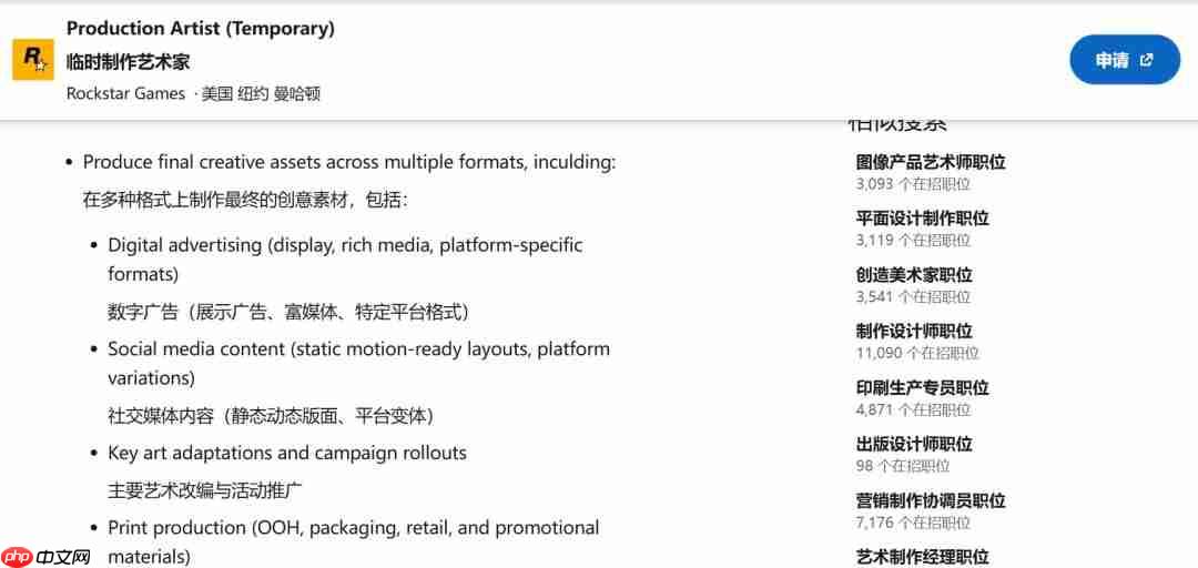 《GTA6》海报、实体包装盒已开始生产?最新招聘信息泄露线下营销已启动