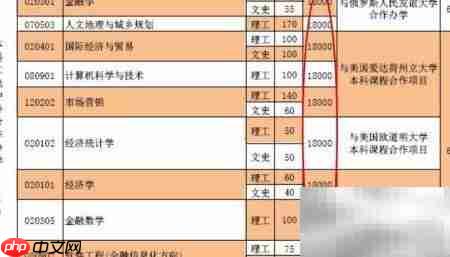 河南财经政法大学中外合办学费