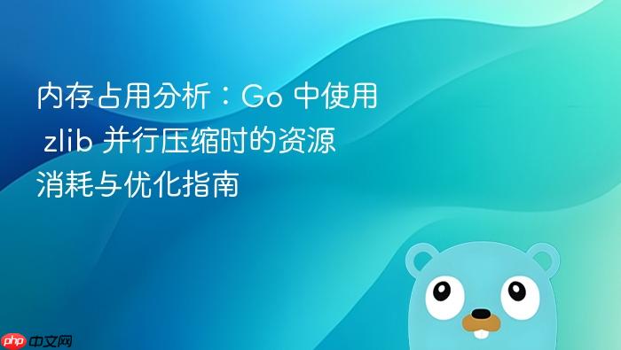 内存占用分析:Go 中使用 zlib 并行压缩时的资源消耗与优化指南