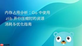 内存占用分析:Go 中使用 zlib 并行压缩时的资源消耗与优化指南