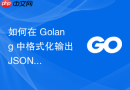如何在 Golang 中格式化输出 JSON 并保持字段顺序？
