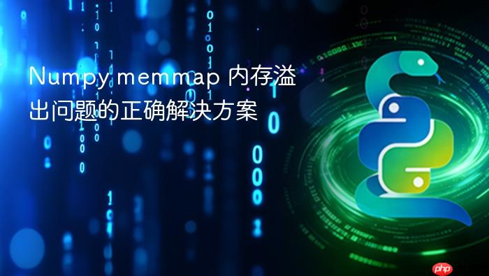 Numpy memmap 内存溢出问题的正确解决方案