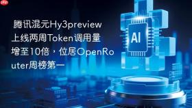 腾讯混元Hy3preview上线两周Token调用量增至10倍，位居OpenRouter周榜第一