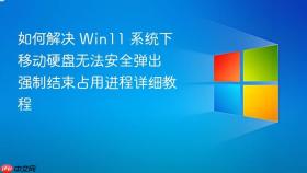 如何解决 Win11 系统下移动硬盘无法安全弹出 强制结束占用进程详细教程