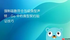 强制函数符合包级类型声明:Go 中的类型契约验证技巧