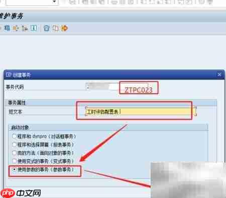 SAP数据库表维护配置