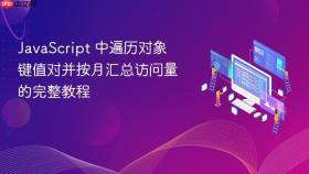 JavaScript 中遍历对象键值对并按月汇总访问量的完整教程
