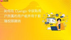 如何在 Django 中获取用户所属的用户组并用于前端权限跳转
