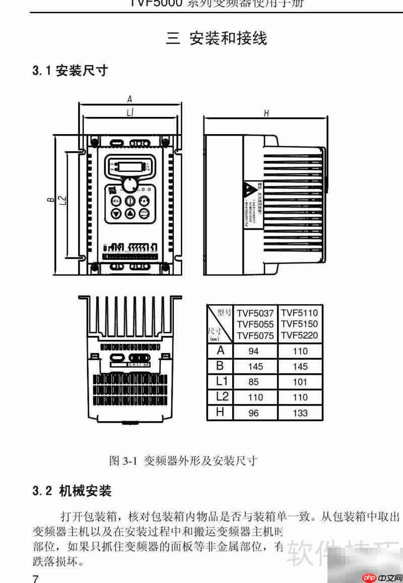 TVF5000变频器使用手册