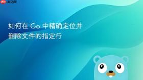 如何在 Go 中精确定位并删除文件的指定行
