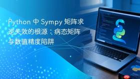 Python 中 Sympy 矩阵求逆失效的根源:病态矩阵与数值精度陷阱
