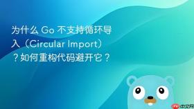 为什么 go 不支持循环导入（circular import）？如何重构代码避开它？