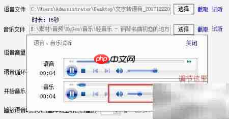 文字转语音配乐指南