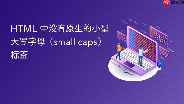 HTML 中没有原生的小型大写字母(small caps)标签