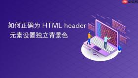 如何正确为 HTML header 元素设置独立背景色