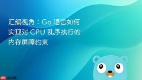 汇编视角：go 语言如何实现对 cpu 乱序执行的内存屏障约束