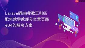 Laravel路由参数正则匹配失效导致部分文章页面404的解决方案