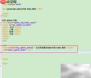 option对象index属性用法解析