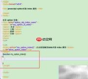 option对象index属性用法解析