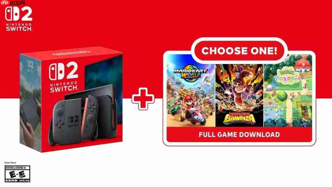 任天堂推出Switch2自选游戏同捆包 三款大作任选其一