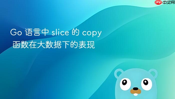 go 语言中 slice 的 copy 函数在大数据下的表现