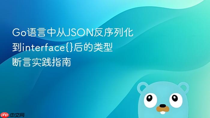 Go语言中从JSON反序列化到interface{}后的类型断言实践指南