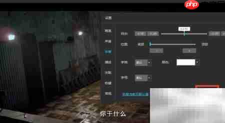 风影播放器字幕字体修改指南