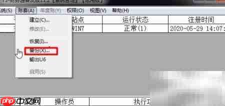 用友T3账套备份指南