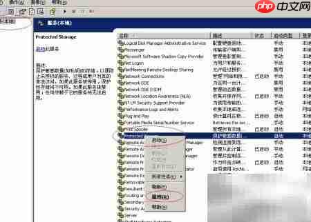 WinServer 2003启用Protected Storage