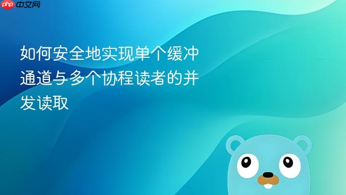 如何安全地实现单个缓冲通道与多个协程读者的并发读取
