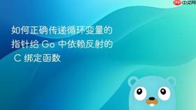 如何正确传递循环变量的指针给 Go 中依赖反射的 C 绑定函数
