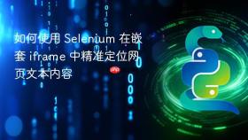 如何使用 Selenium 在嵌套 iframe 中精准定位网页文本内容
