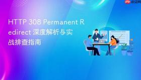 HTTP 308 Permanent Redirect 深度解析与实战排查指南
