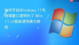 如何开启windows 11毛玻璃窗口透明补丁 win11 ui极致透明美化教程