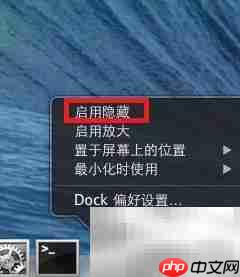 Mac10.9 Dock栏设置技巧