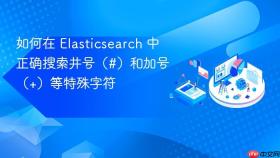 如何在 Elasticsearch 中正确搜索井号(#)和加号(+)等特殊字符