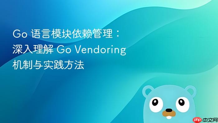 Go 语言模块依赖管理:深入理解 Go Vendoring 机制与实践方法