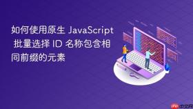 如何使用原生 JavaScript 批量选择 ID 名称包含相同前缀的元素
