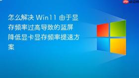 怎么解决 win11 由于显存频率过高导致的蓝屏 降低显卡显存频率提速方案
