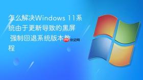 怎么解决windows 11系统由于更新导致的黑屏 强制回退系统版本教程