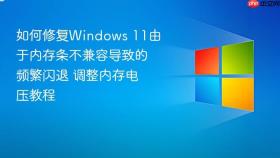 如何修复windows 11由于内存条不兼容导致的频繁闪退 调整内存电压教程
