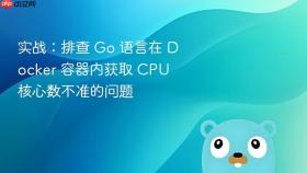 实战：排查 go 语言在 docker 容器内获取 cpu 核心数不准的问题