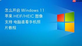 怎么开启 windows 11 苹果 heif/heic 图像支持 电脑直看手机照片教程