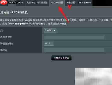 华硕路由器RADIUS设置指南