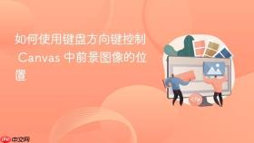 如何使用键盘方向键控制 Canvas 中前景图像的位置