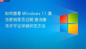 如何查看 Windows 11 激活密钥是否过期 查询激活许可证详细状态方法